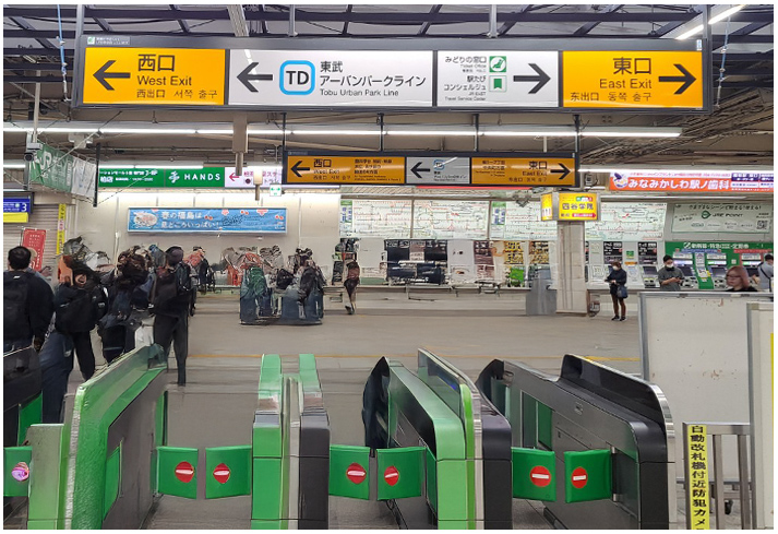 駅から教室への道順について