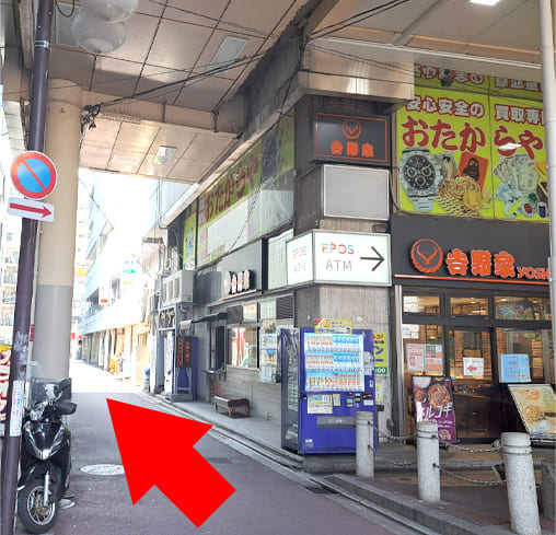 駅から教室への道のり
